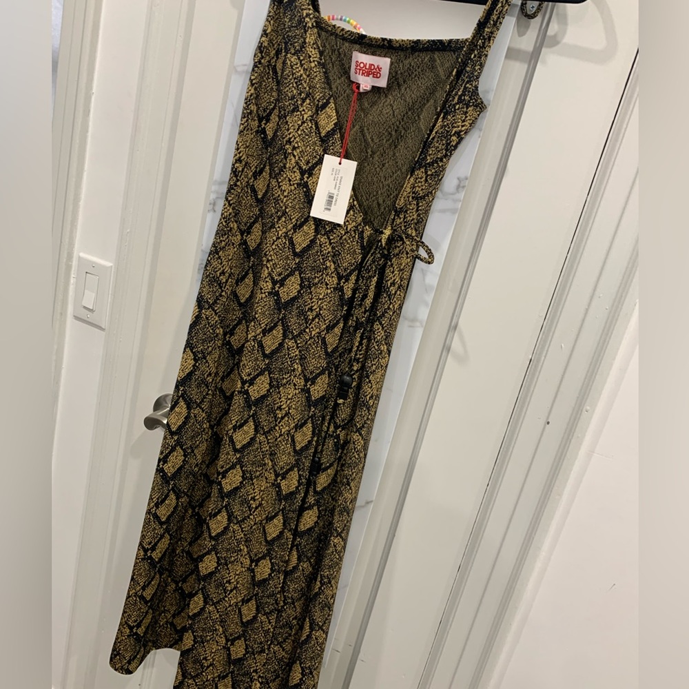 Snakeskin print dress